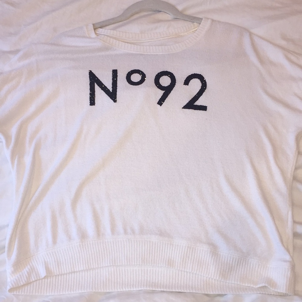 Abercrombie Cream Glitter Sweater
